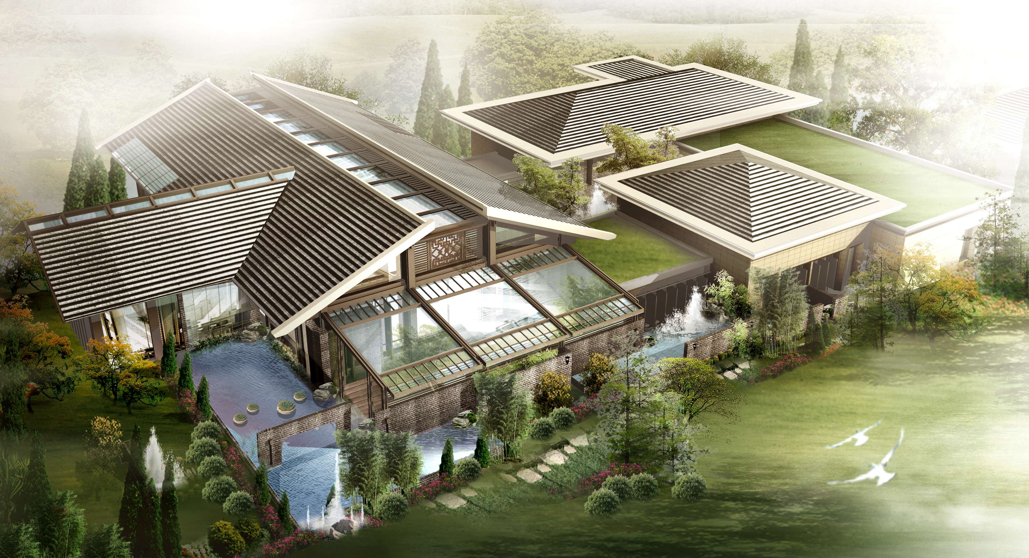 云南设计院+中外建工  云南昆明海埂别墅型酒店-6