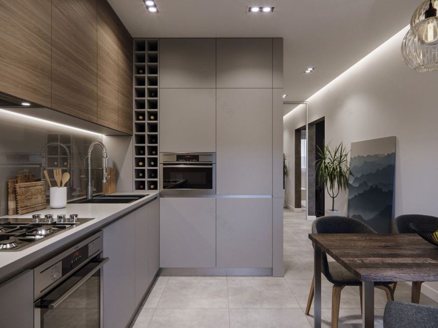 60平米夫妻公寓室内设计项目丨Игорь и Алёна Скаржевские-23