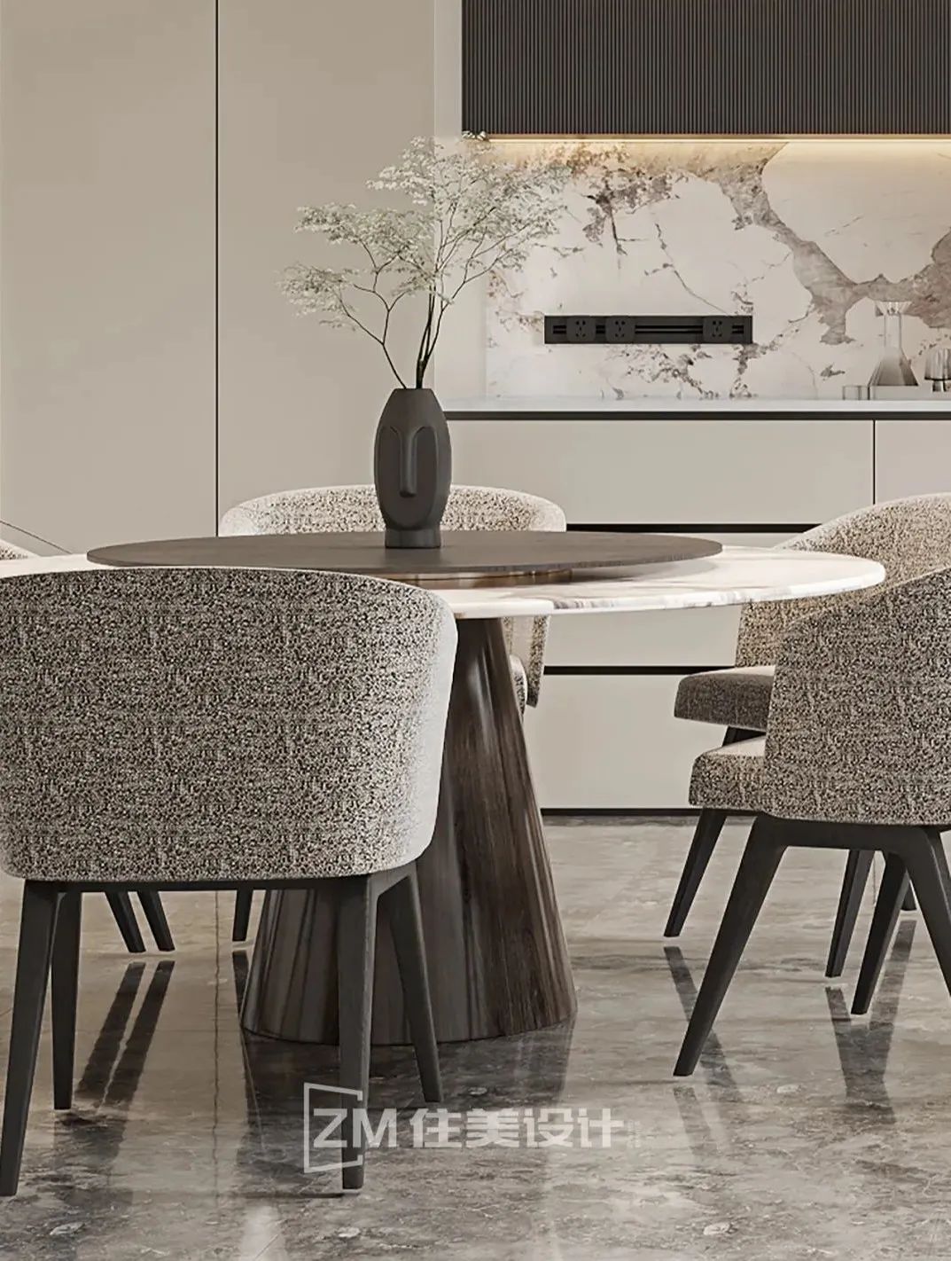 初沐 · 意式极简的梅溪华府住宅设计丨中国长沙丨住美设计-39