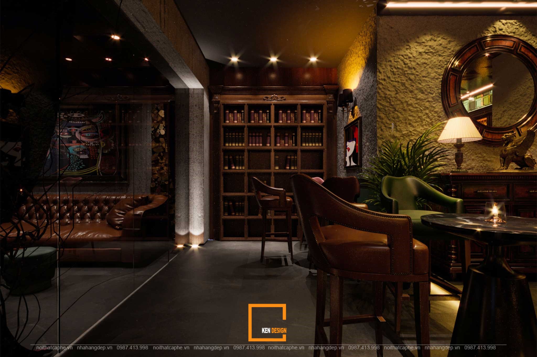 Nevermind - Thiết kế nội thất bar lounge ấn tượng tại Vinhomes Tân Cảng-14