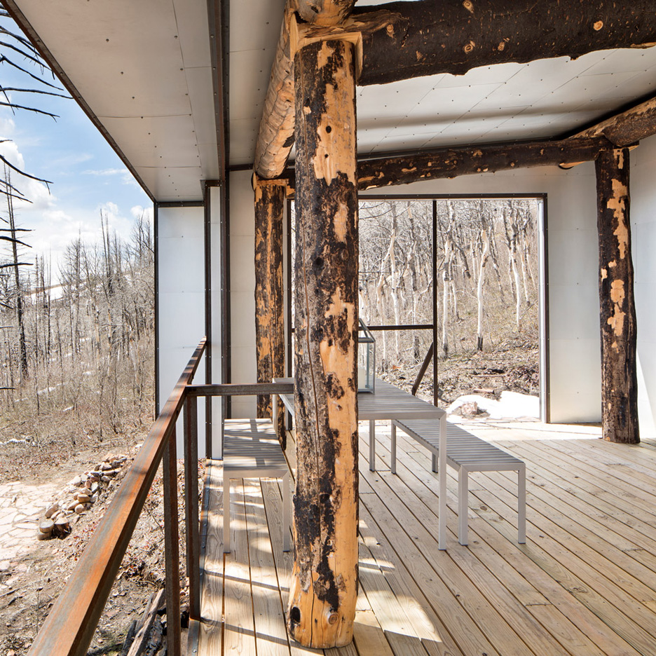 Carney Logan Burke designs cabin for fire-ravaged Wyoming mountainside-0