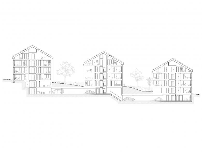 Nussbaumer Architekten AG丨Neubau Mehrfamilienhäuser Siedlung Hohwies Oetwil am See丨瑞士-14