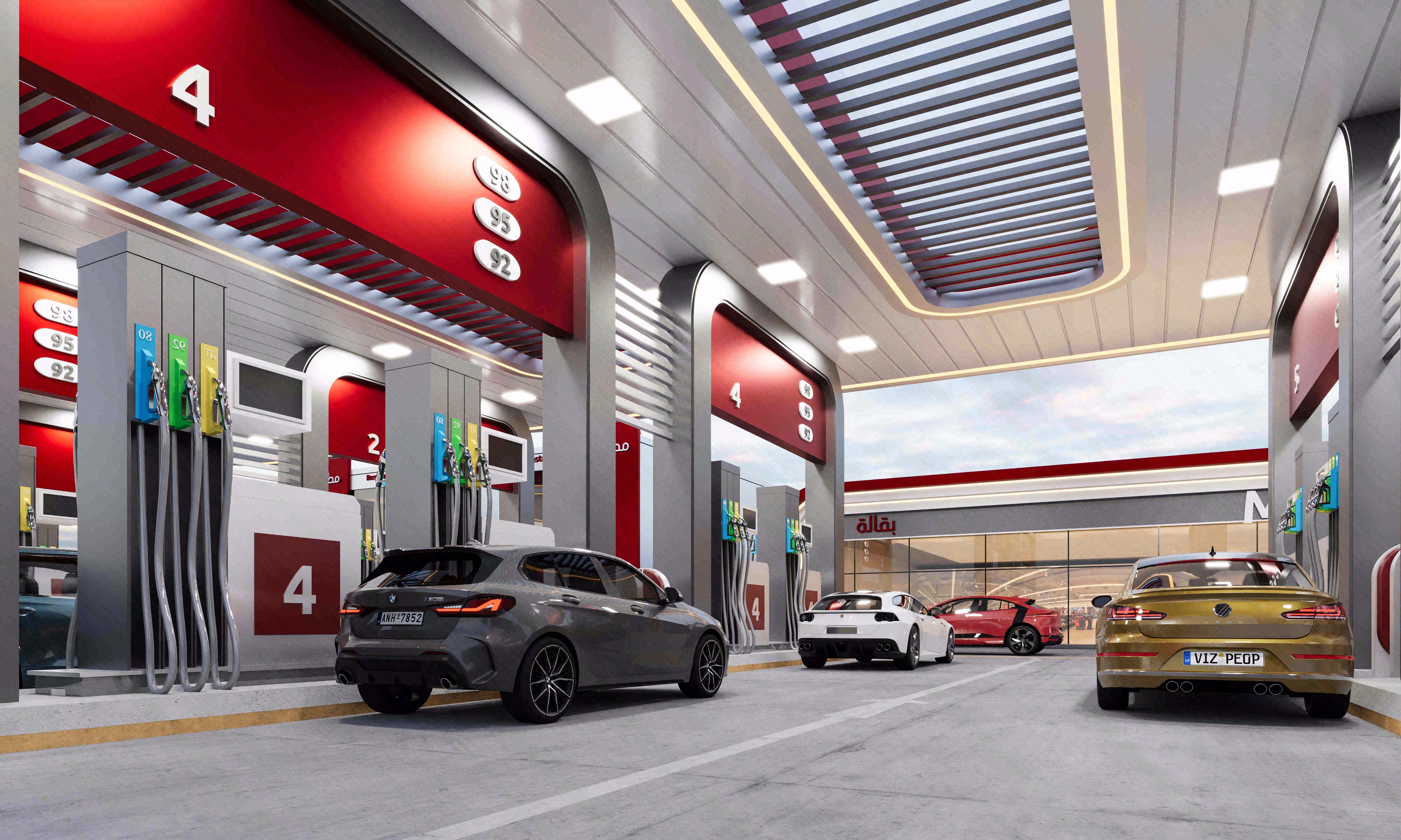 Gas station exterior design-5