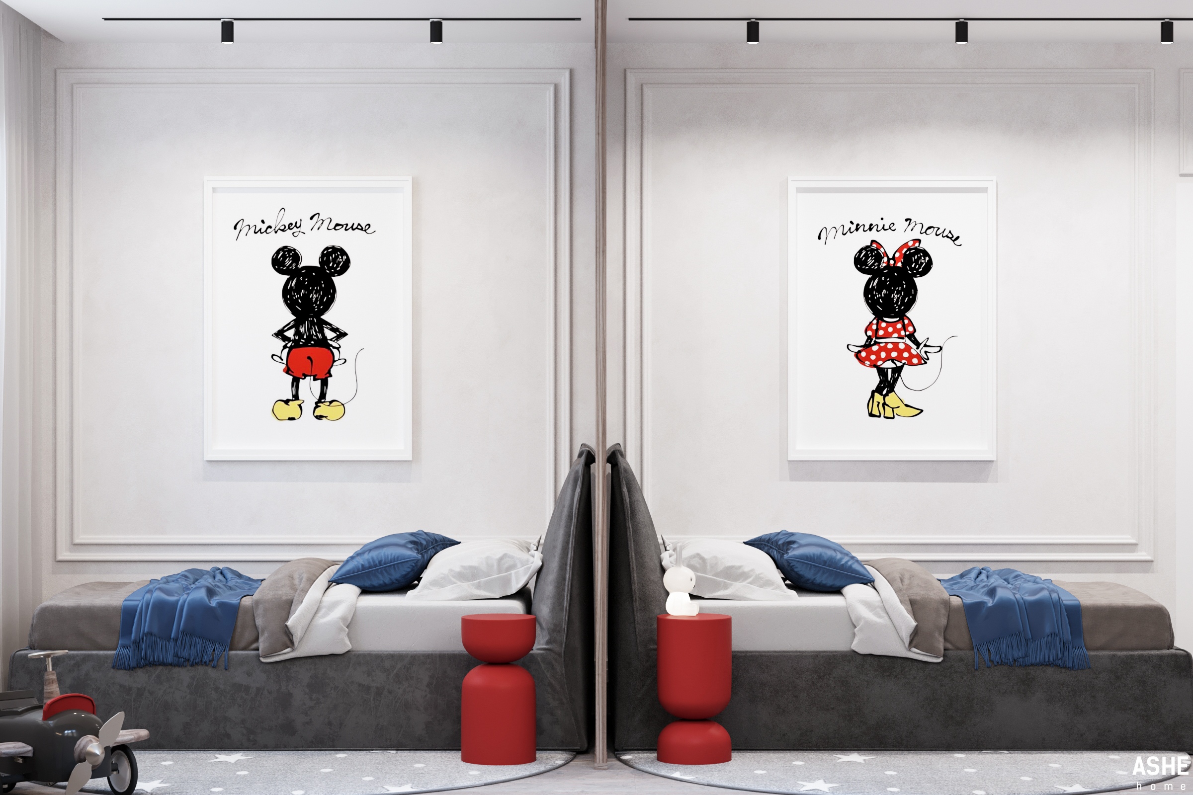 Детская комната для мальчика и девочки ЖК Венский лес-0