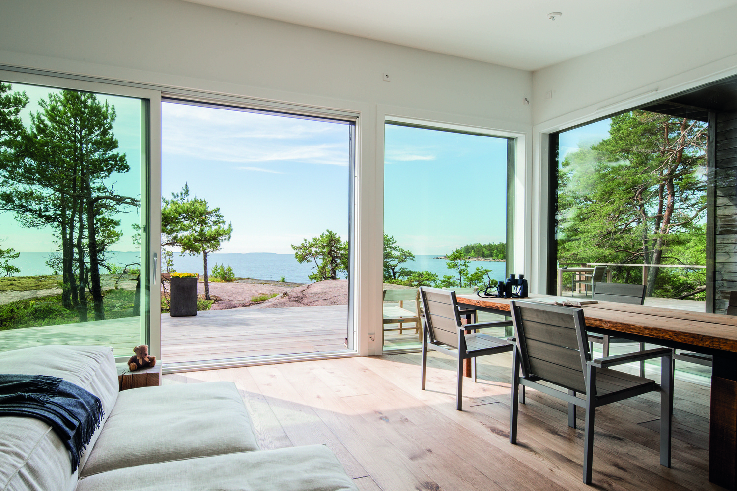 波罗的海岛屿上的现代原木建筑-60