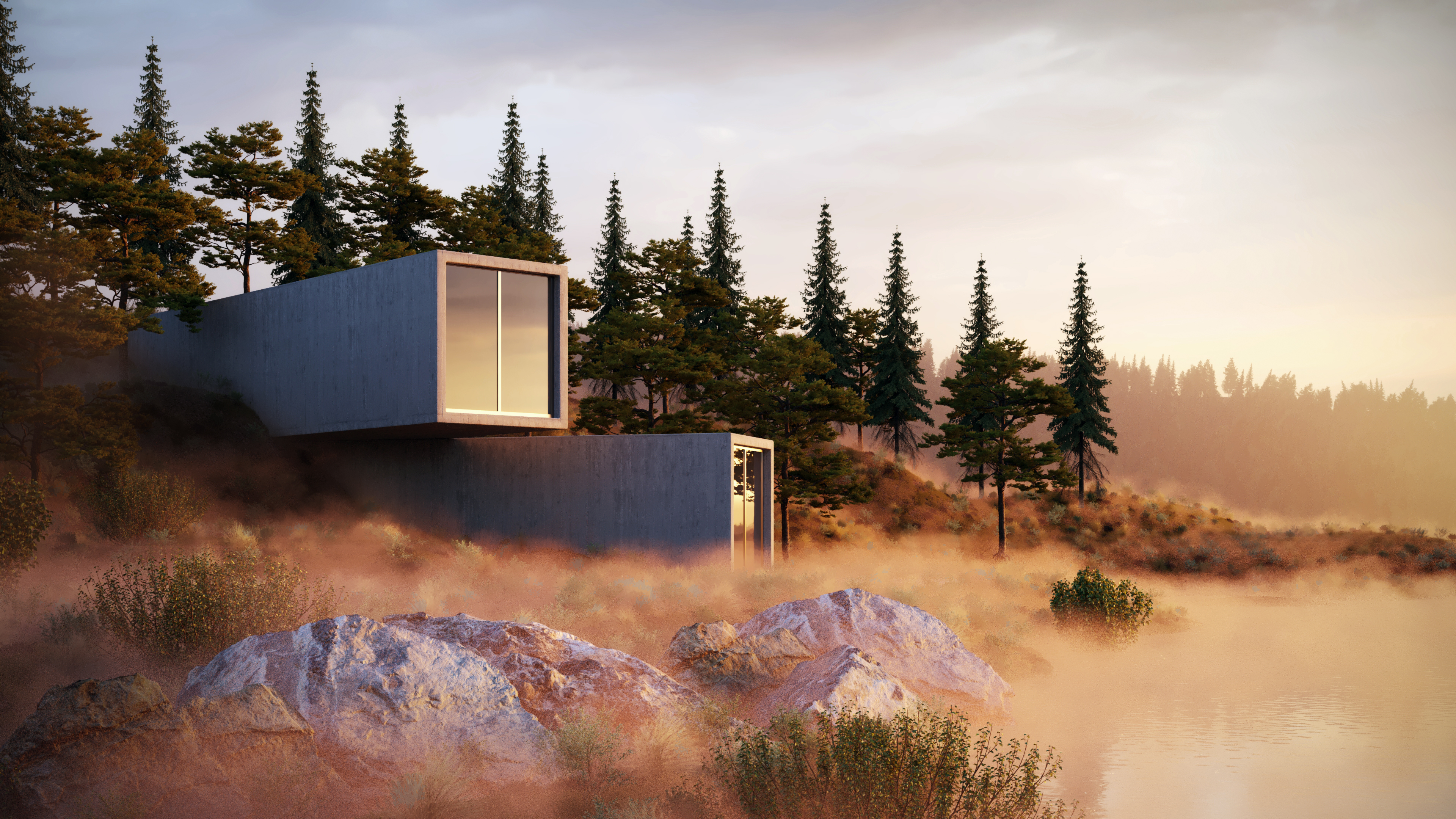 照明对建筑可视化的影响研究-11