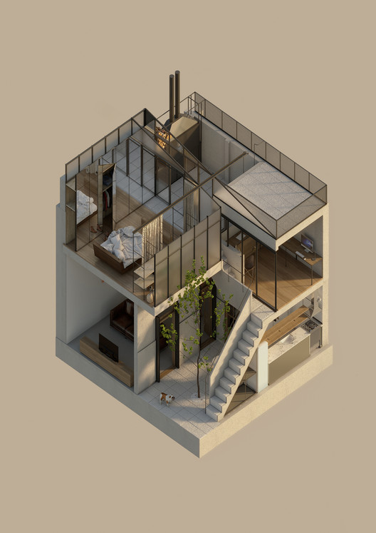 中庭公寓的透明改造-24