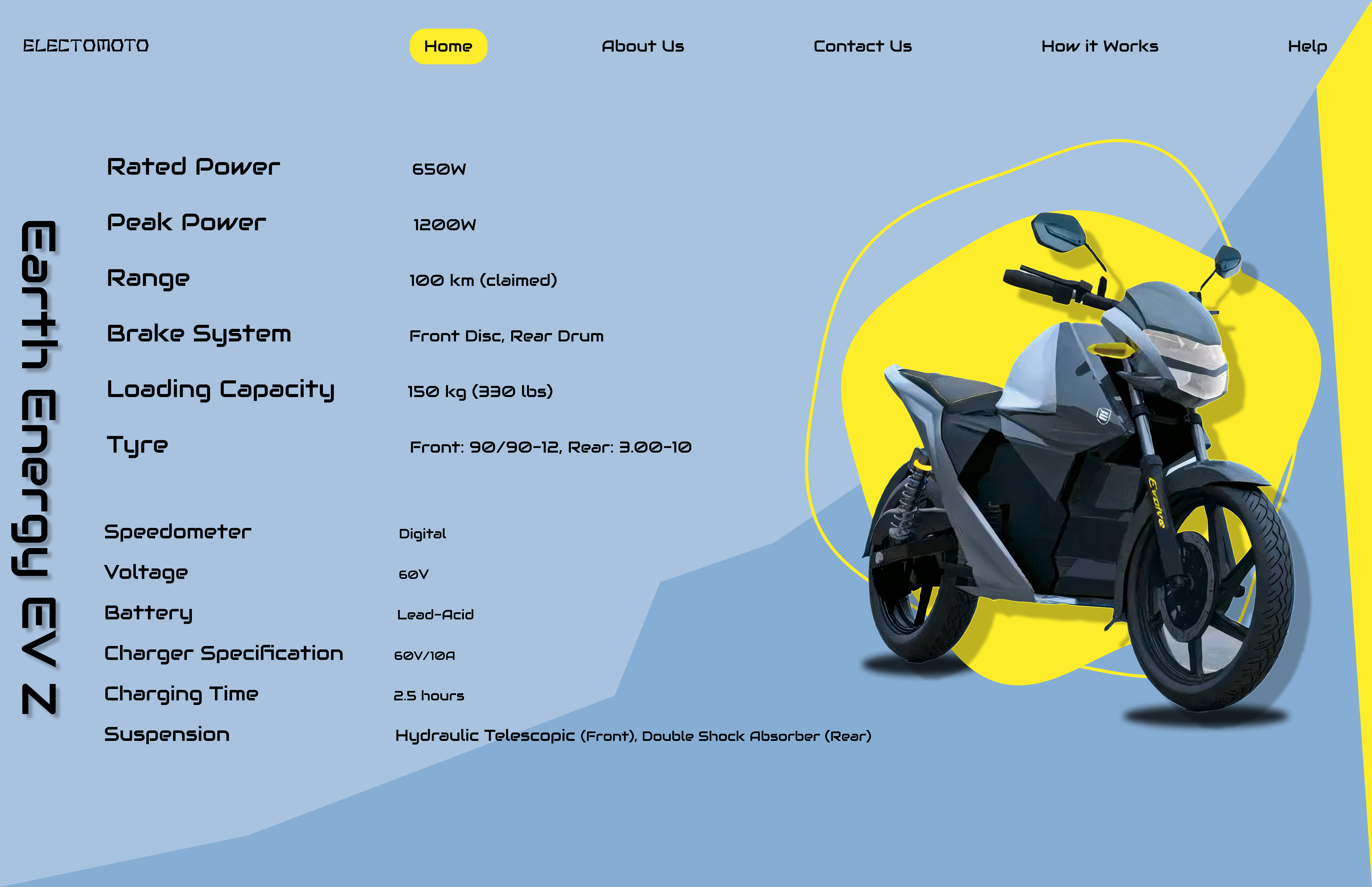 ELECTOMOTO EBIKES UI 着陆页设计-3