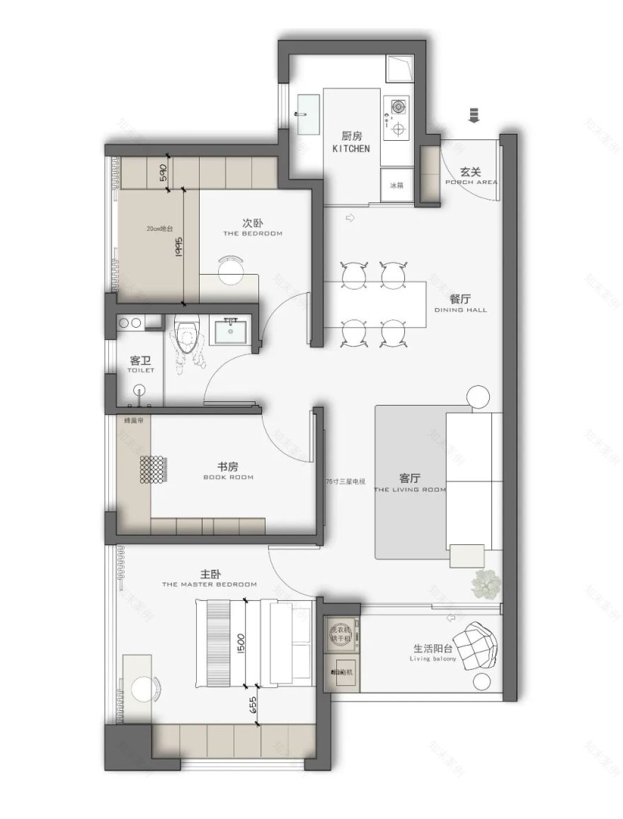 盛和天宸 · 现代黑白灰风格的精装改造丨中国深圳-37