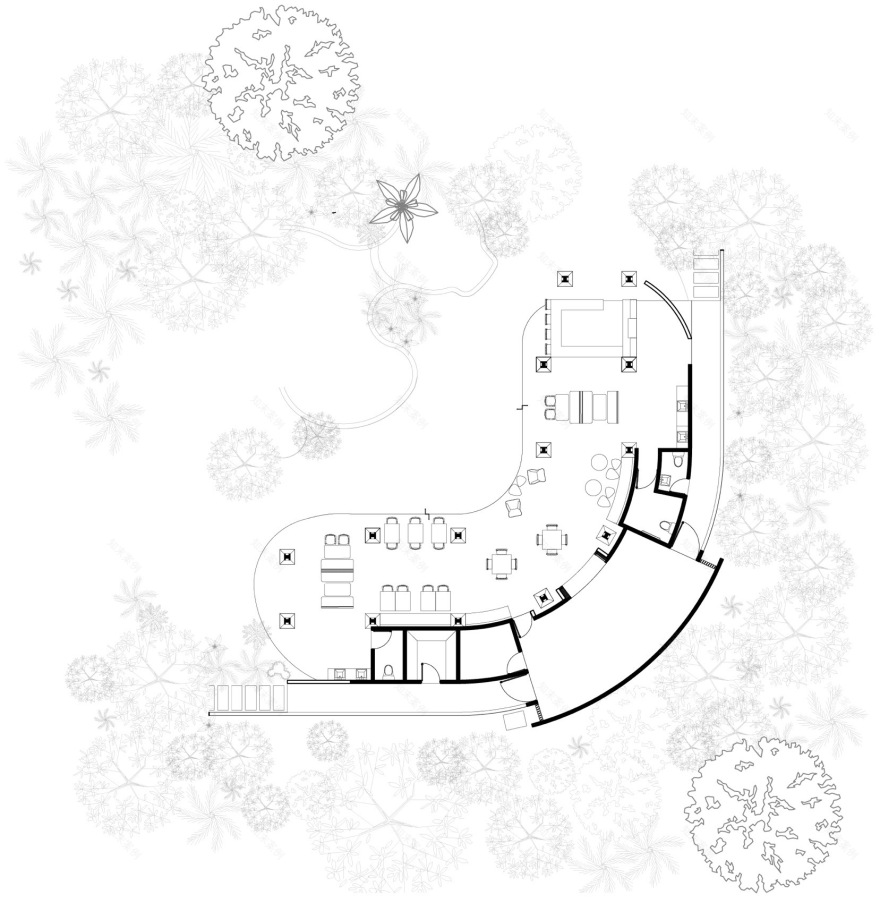 Aguas Claras酒店餐厅和瑜伽馆丨哥斯达黎加丨Studio Saxe-99