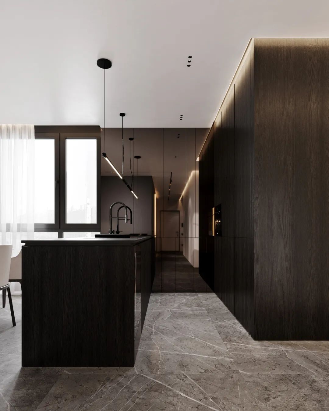 127㎡顶层复式简约干练公寓设计丨KYDE.architects-59