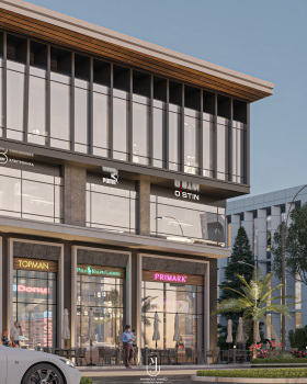 modern mall facade