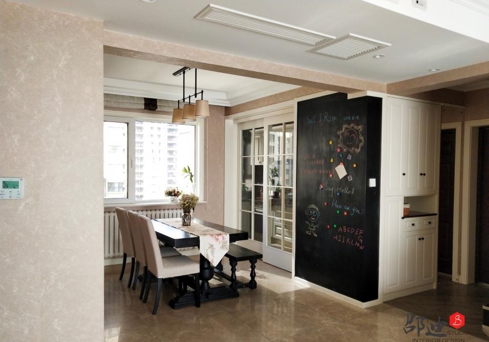 138㎡美式混搭实景展示,旧家具新用打造收纳空间-13