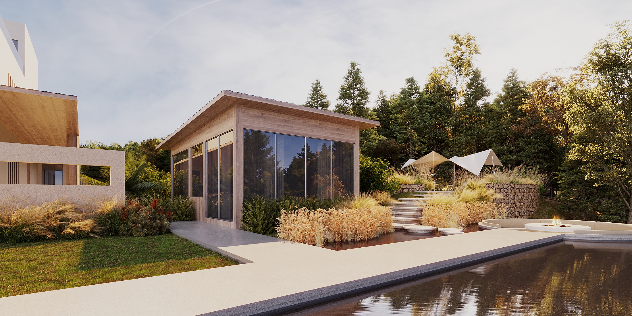 商业景观表现/ 景观 成都民宿 / 壬寅年·丁未月作-14