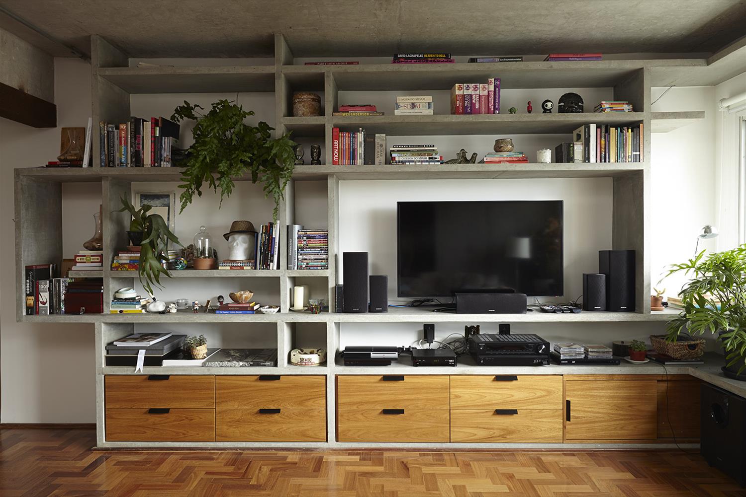 巴西 Apartamento Girassol | 混凝土与木质的完美结合-2