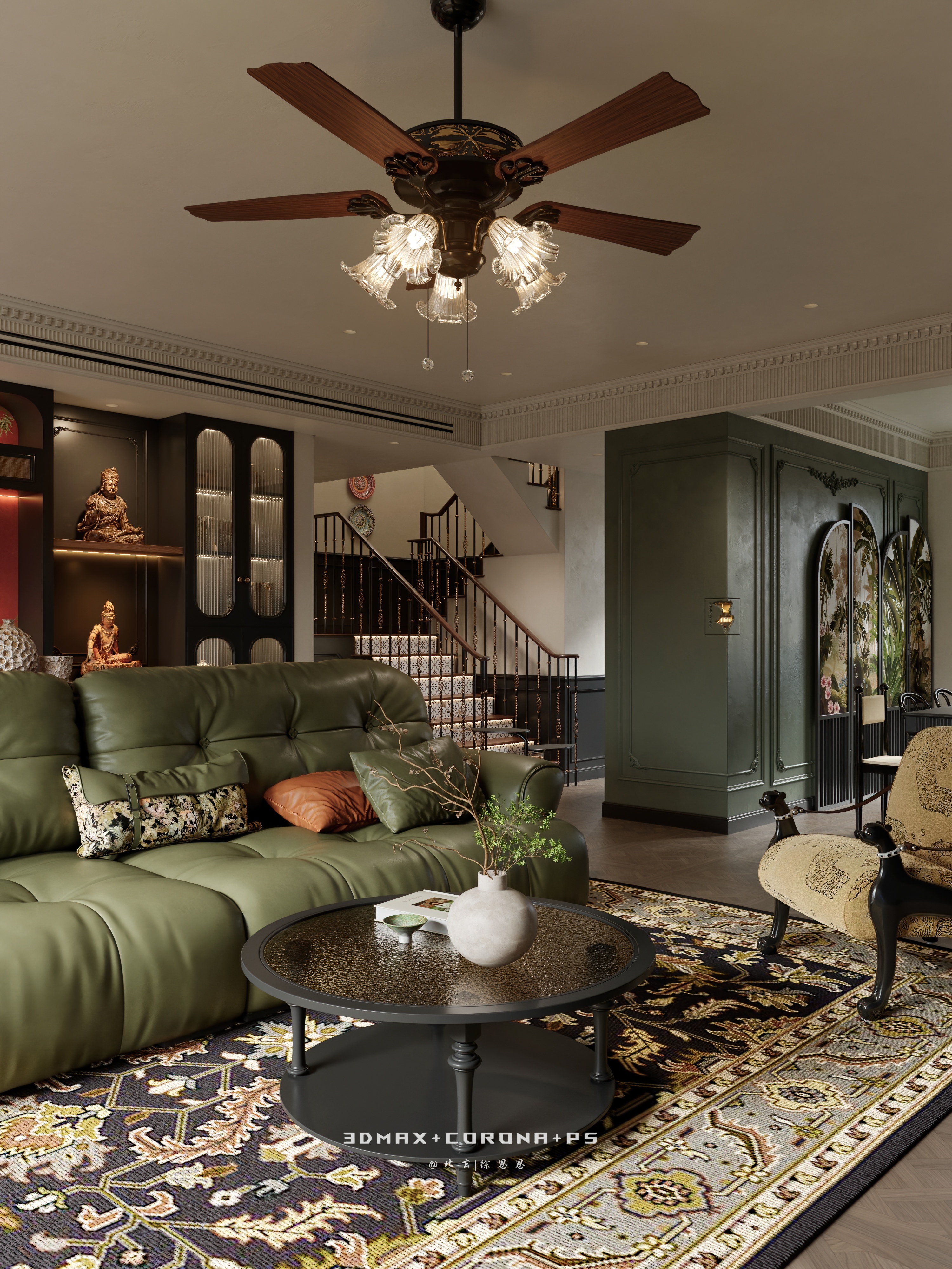 复古南洋风的浪漫居所，续写优雅摩登-4