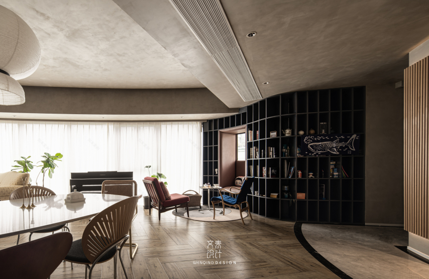 扇形户型复古大宅设计-23