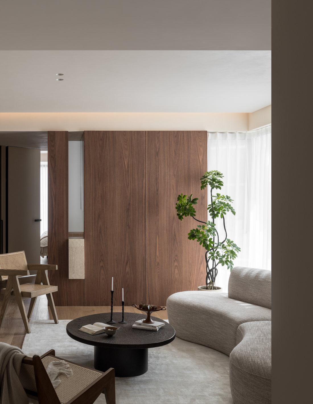 LDK联动造洄游动线,温暖的木质极简家-23