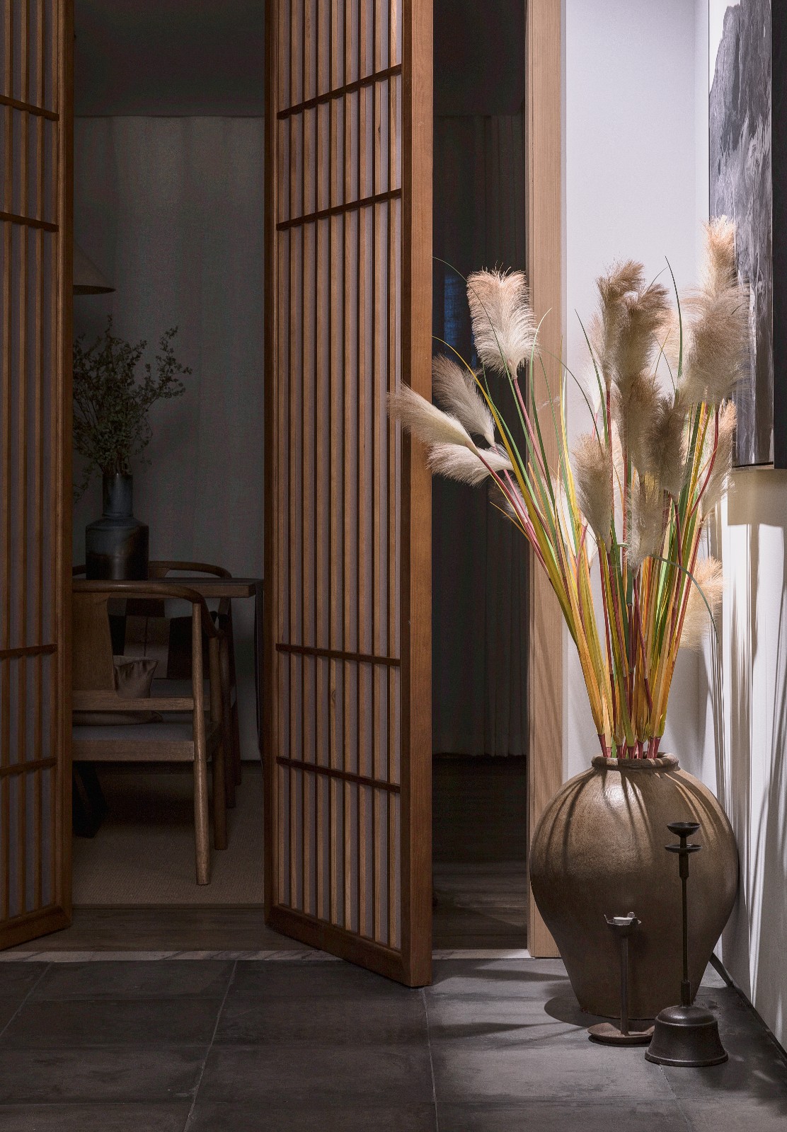 300㎡新中式木质素雅茶空间  林语筑建筑装饰设计-23