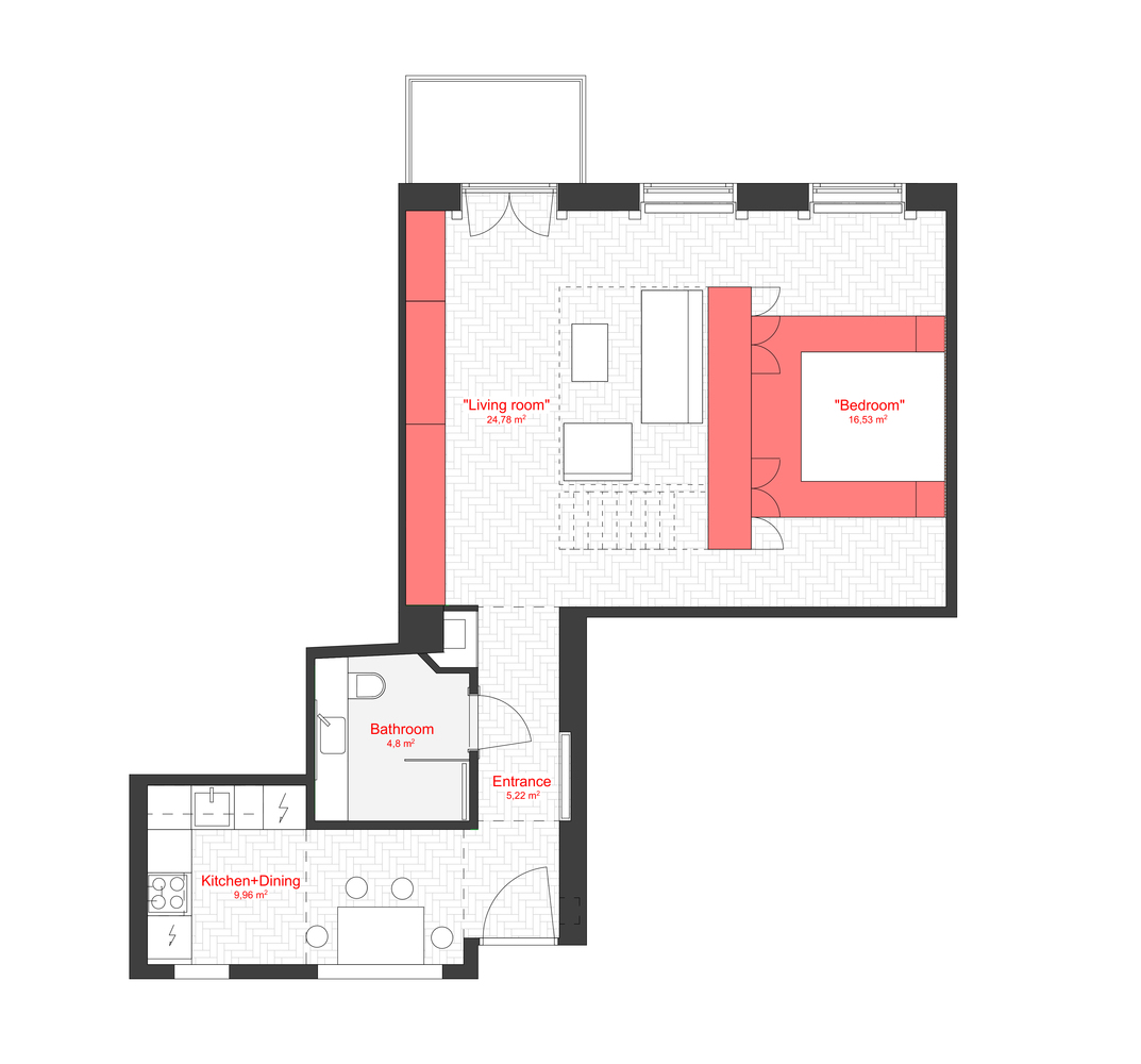 简约时尚的 61 平米公寓设计-23