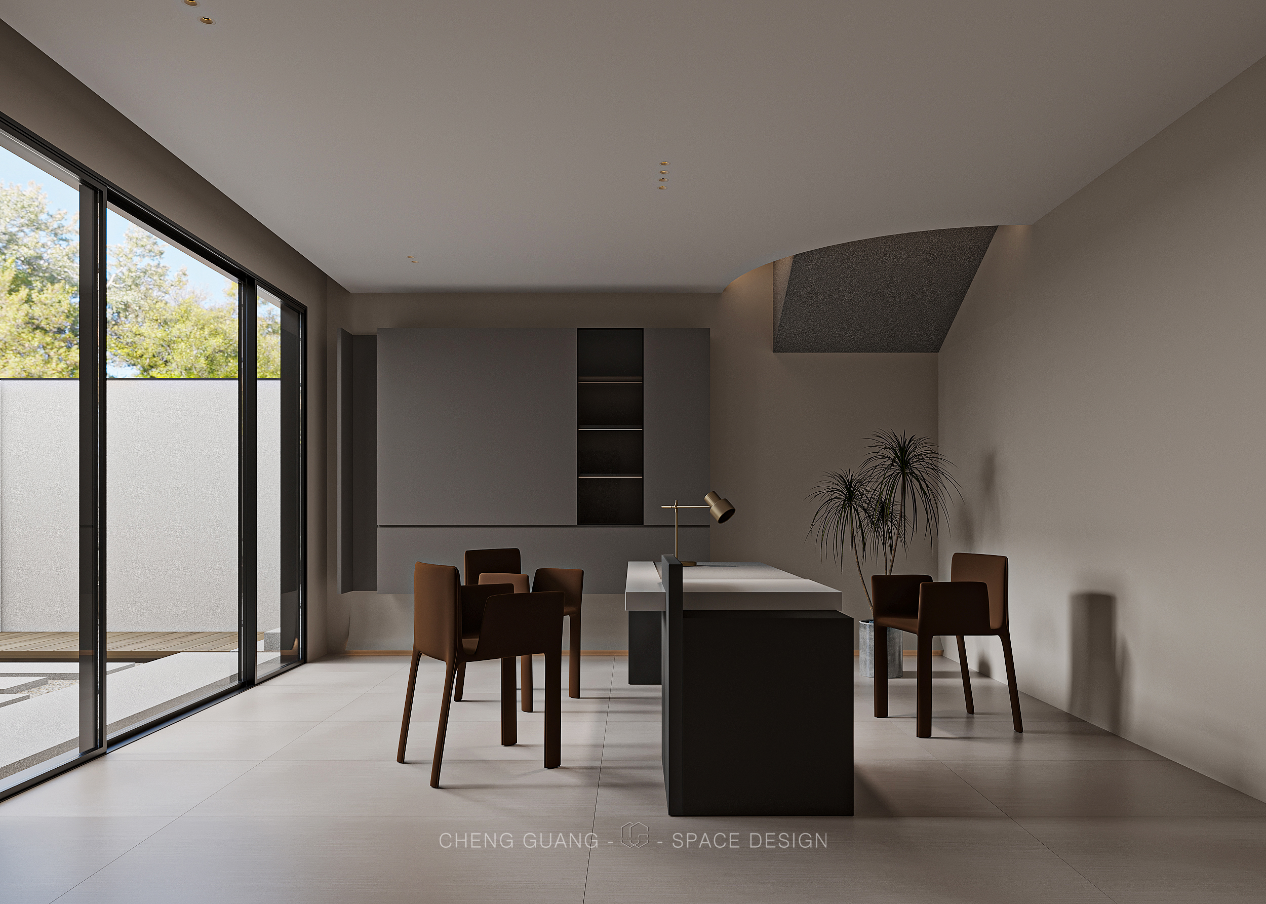 会客室· 乘光·大地色系丨中国潮州丨乘光空间设计-9