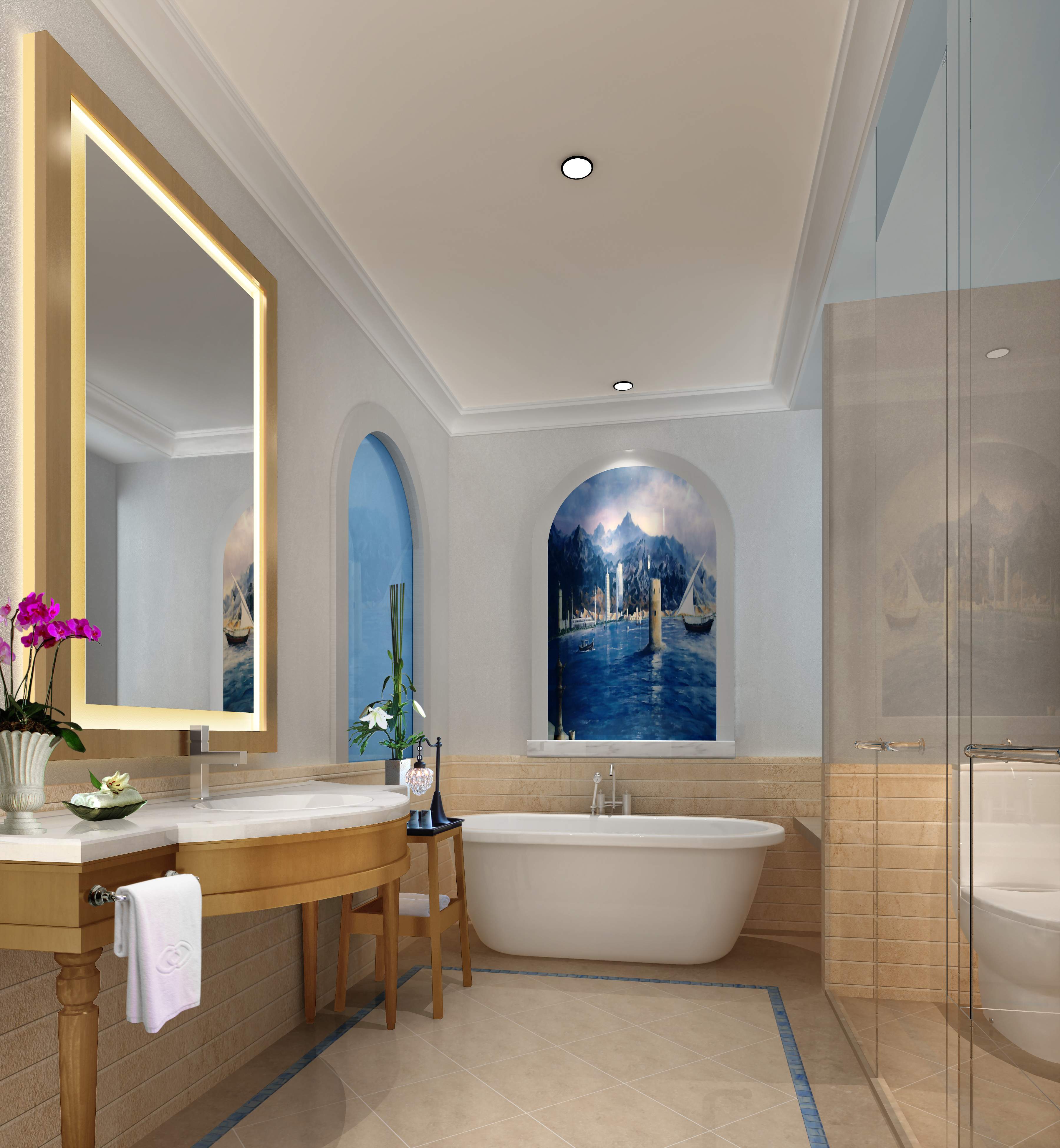 蒙古风情酒店设计 工装设计-9