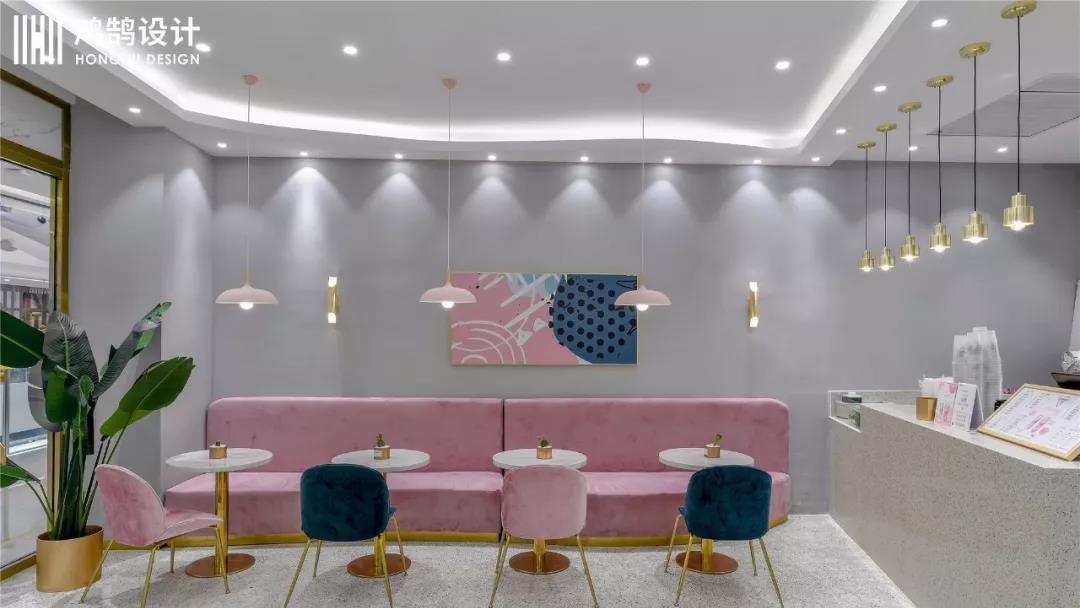 《丁先森茶饮》轻奢风设计,营造优雅精致的商业空间-13