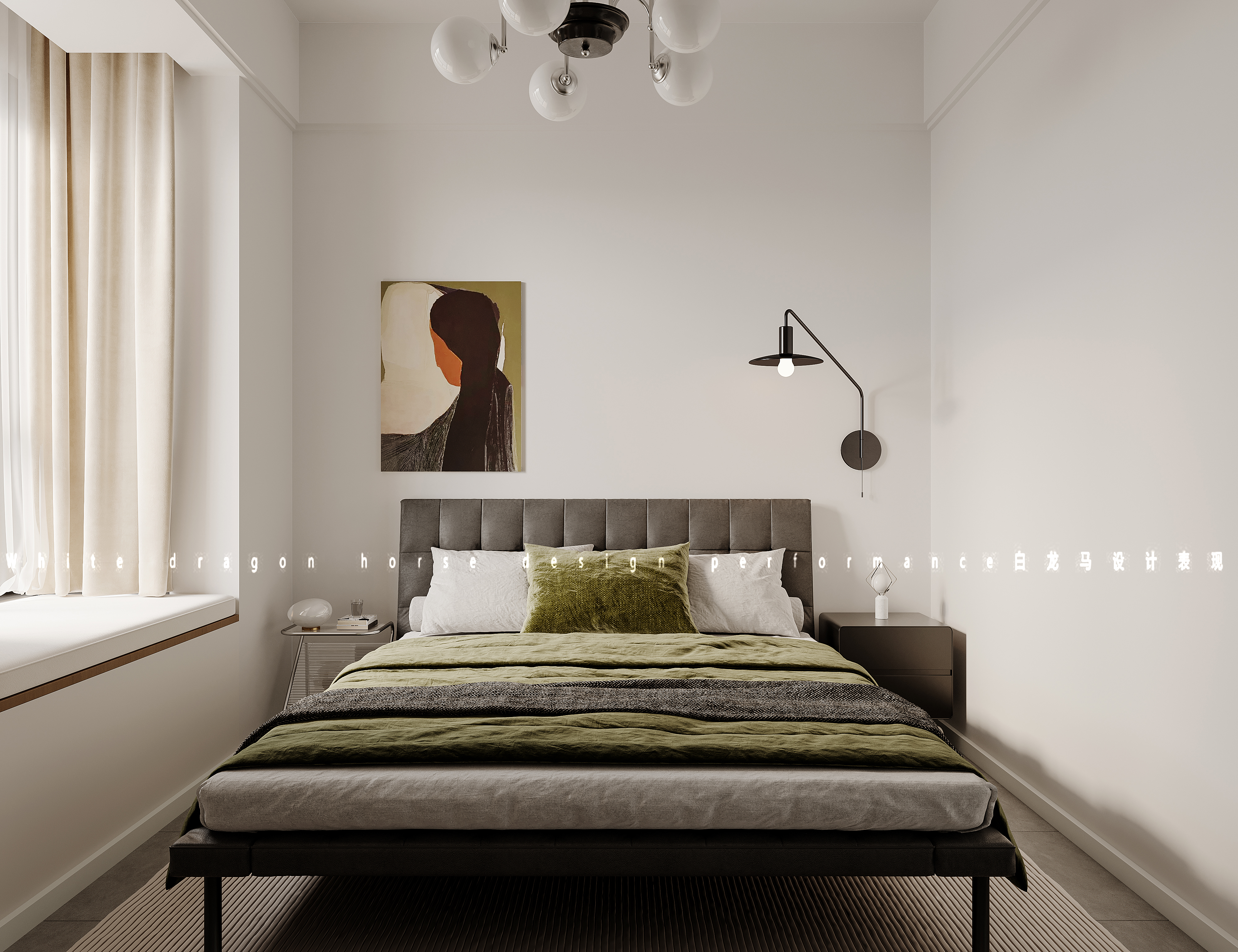 现代客餐厅·白龙马效果图-5