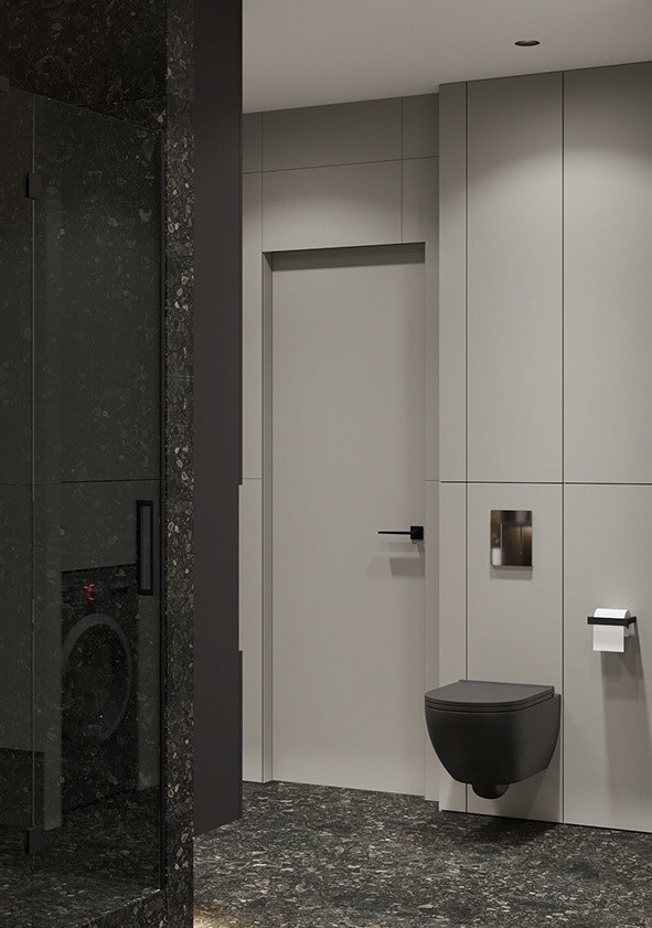 高级黑+简洁白的住宅设计--高级有范儿-26