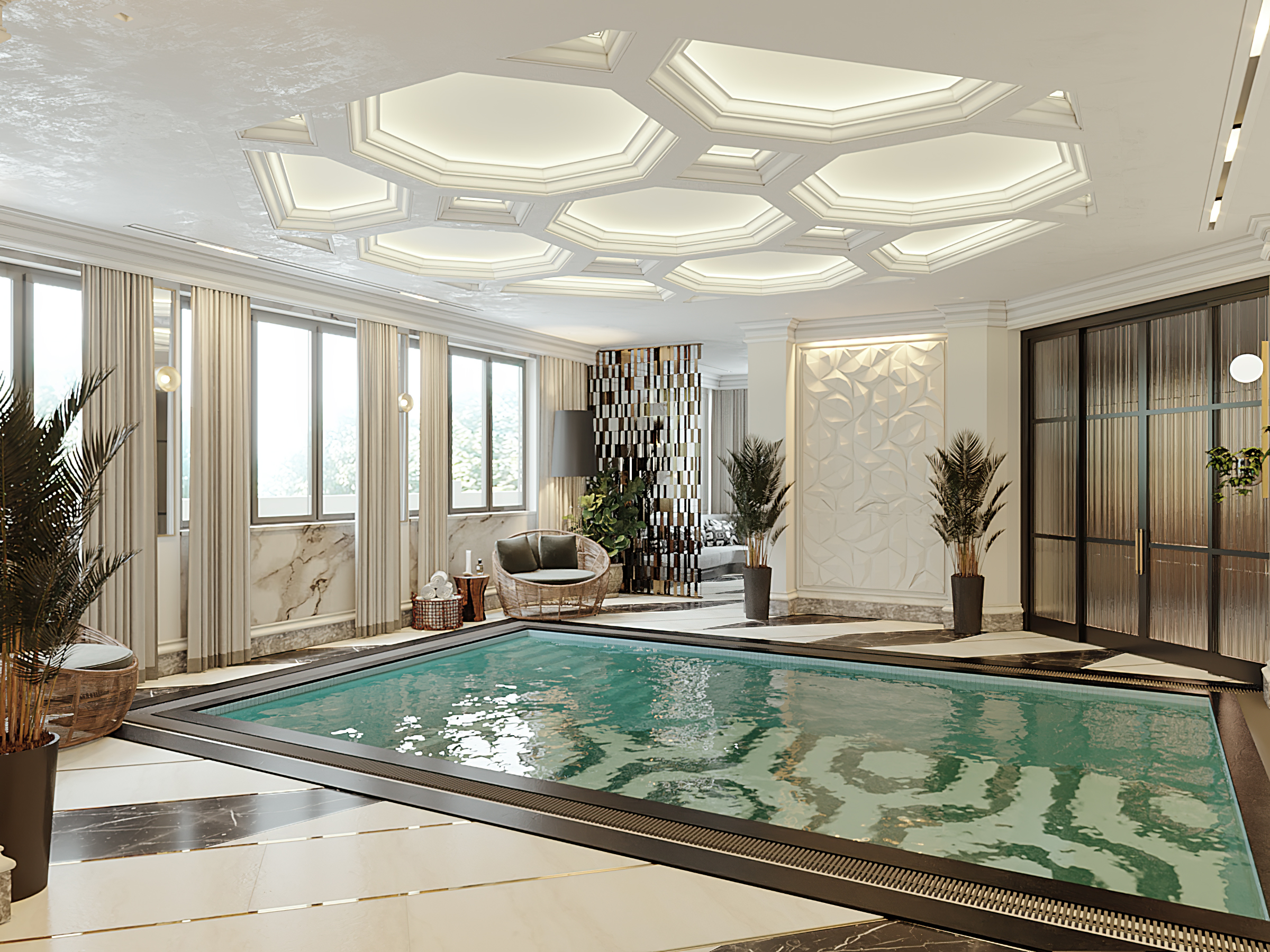 Бассейн в частном доме г .Краснодар.-1