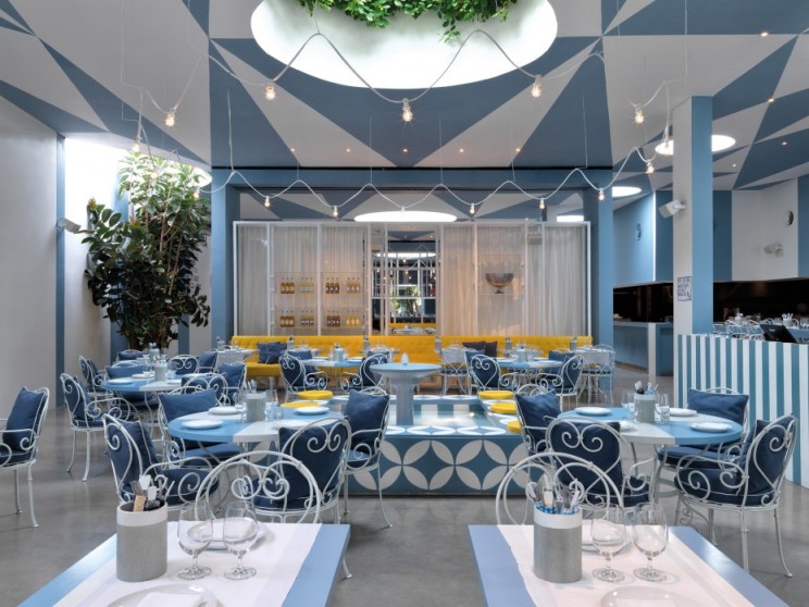 印尼 Da Maria 餐厅  现代餐饮空间诠释水磨石与金属之美-16