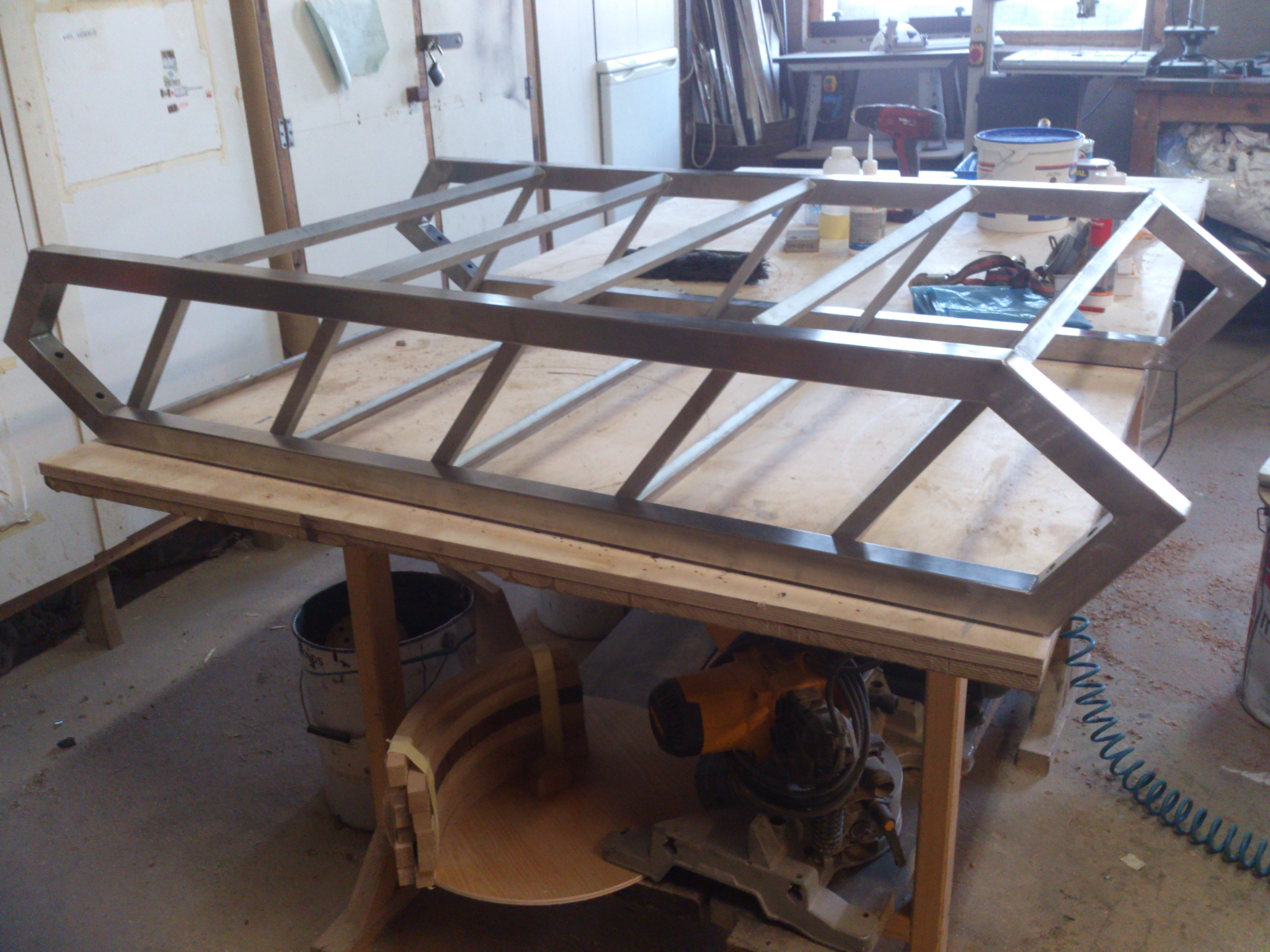 Industrial canal boat stairs stainless steel-37