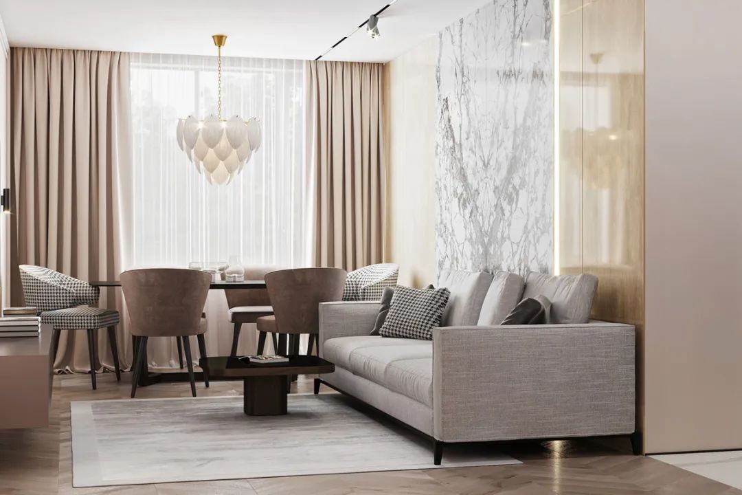 现代轻奢公寓设计丨CHRISTINA BENNETT-3