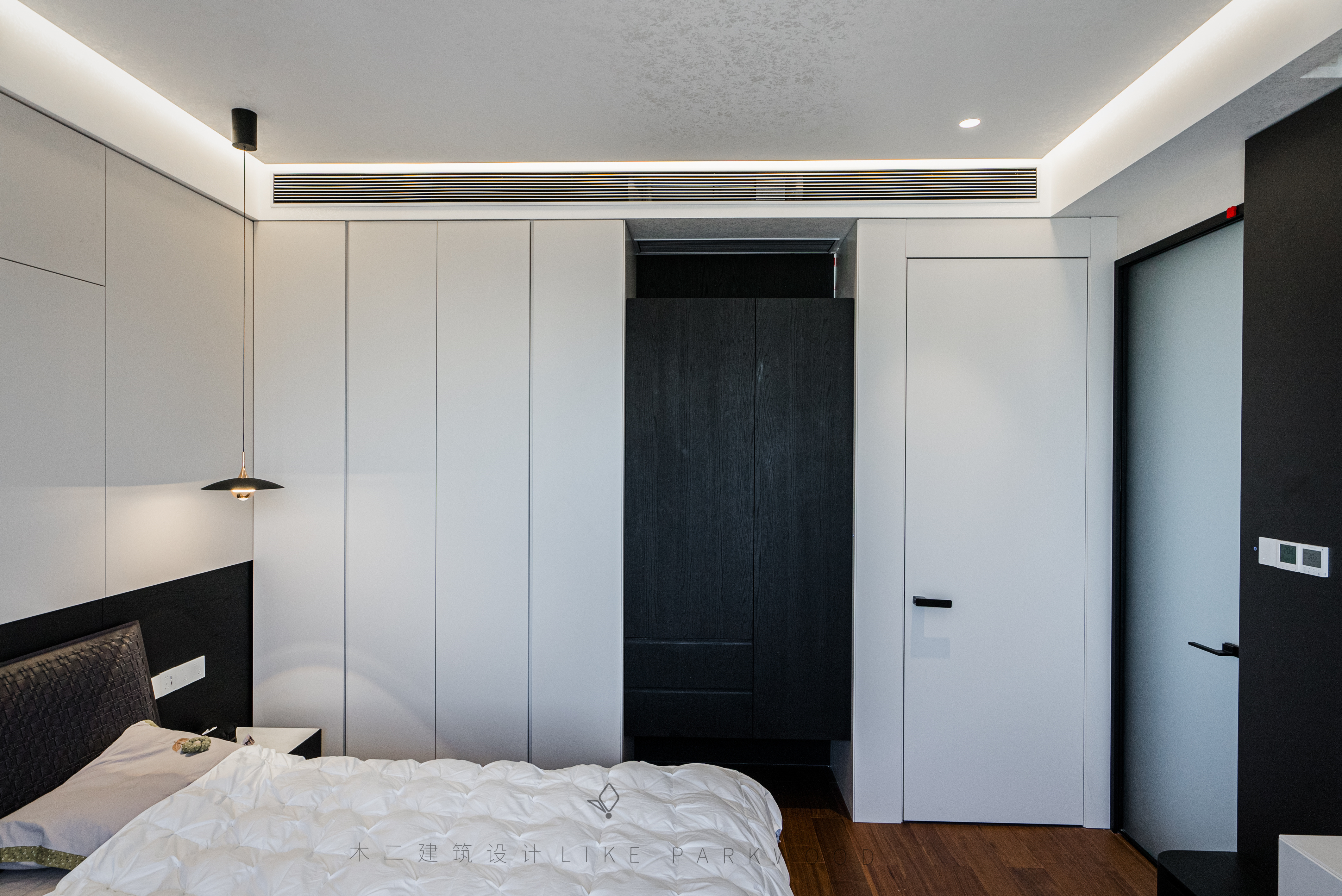 木二设计|298平极简滨江平层-21