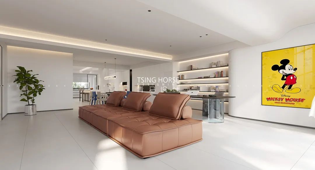 《富春洋房》现代风格平层设计丨青马别墅空间设计-24