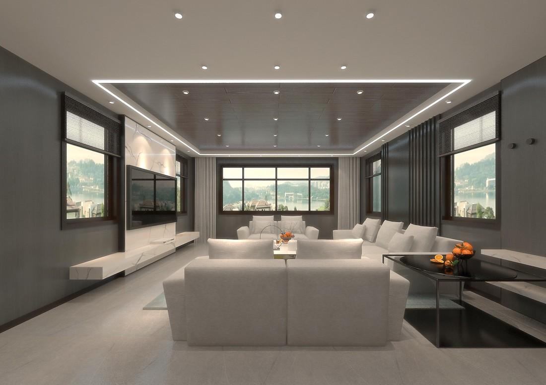 
水岸金湾一层---《墨染·云端》 -0