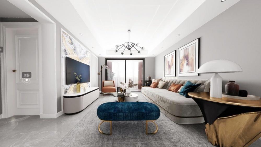 
现代轻奢三居变四居室 -2