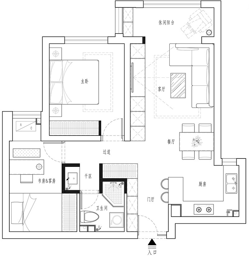 85㎡北欧风设计装修丨小资最爱的家，巧用空间打造质感家-9