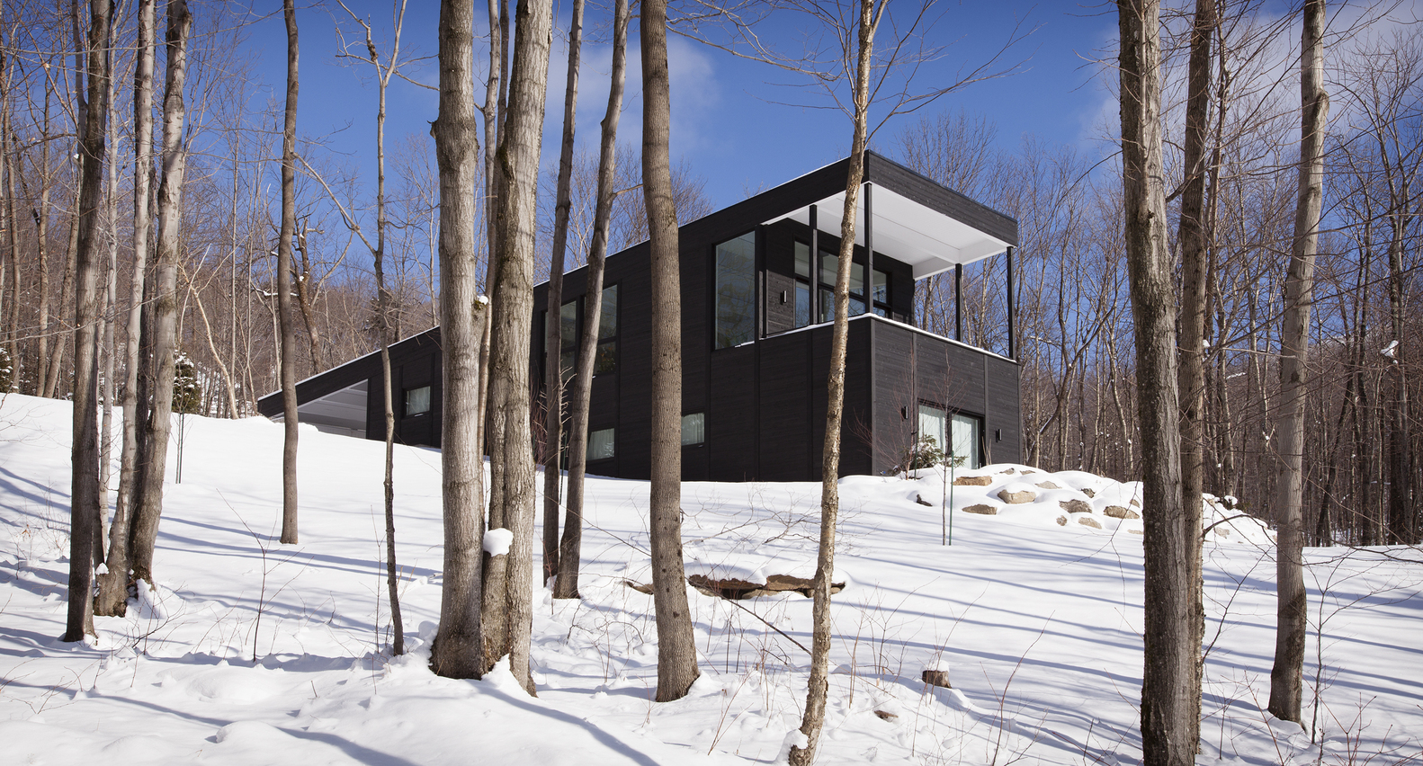 加拿大滑雪山间小屋 | Paul Bernier Architecte 设计-25