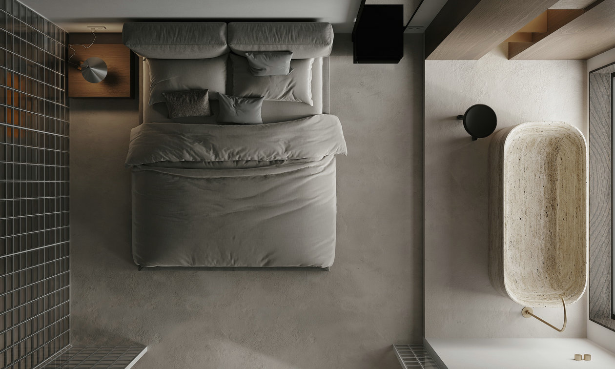 中性色系小空间公寓设计 超高级！-9