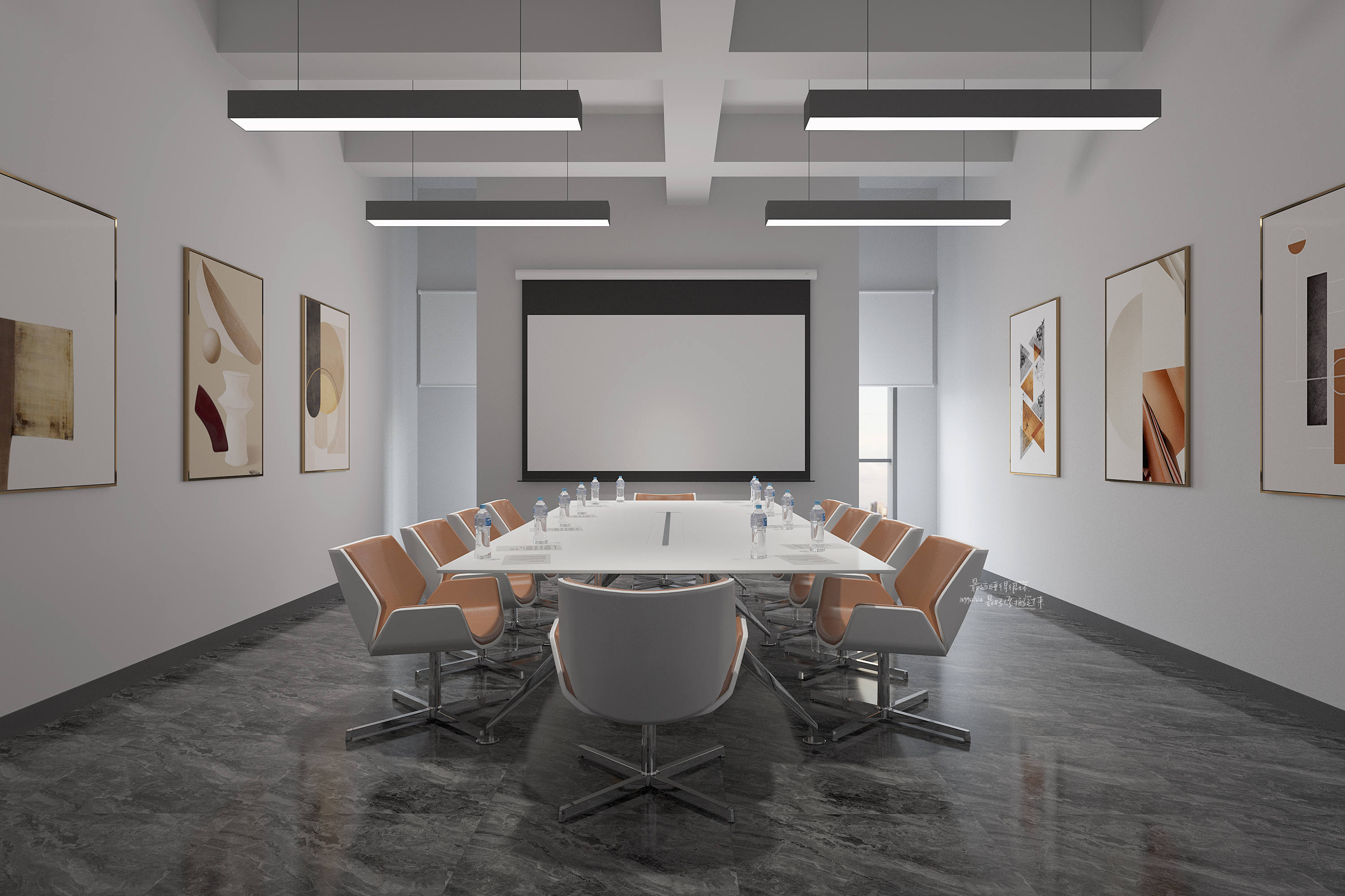 极简主义办公室设计-19