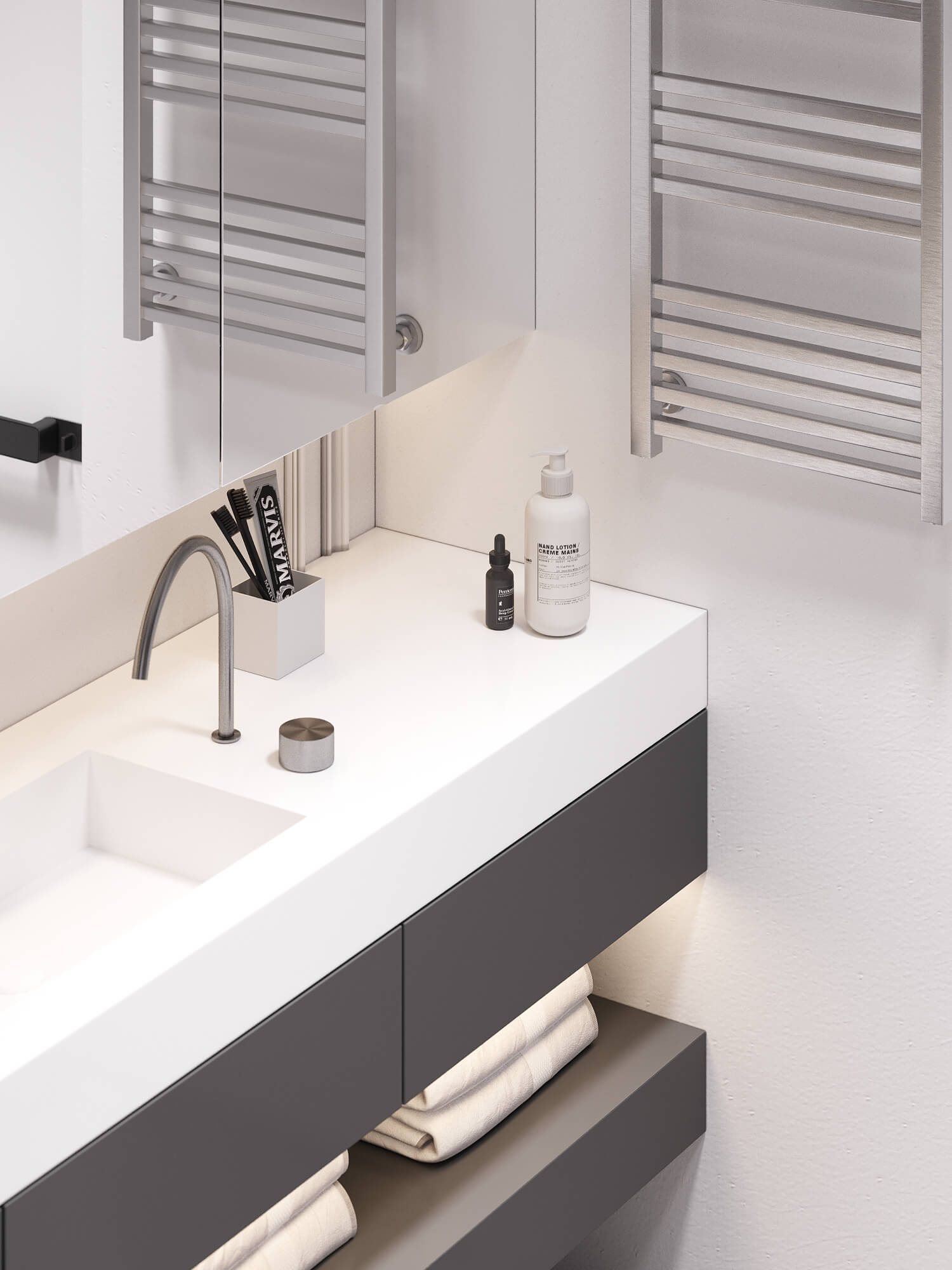 90㎡高级灰色系公寓设计 至素至简，气质非凡！-53