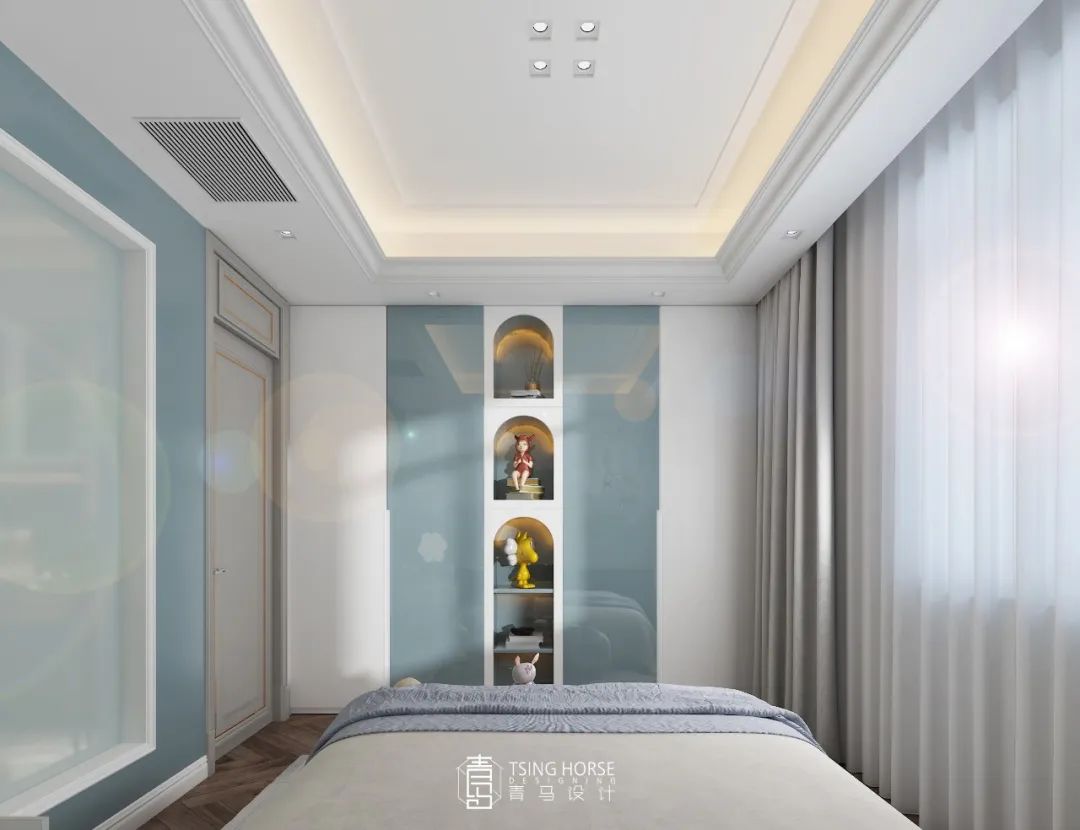 御河上院轻奢格调 | 王清玉 400㎡联排下叠设计-171