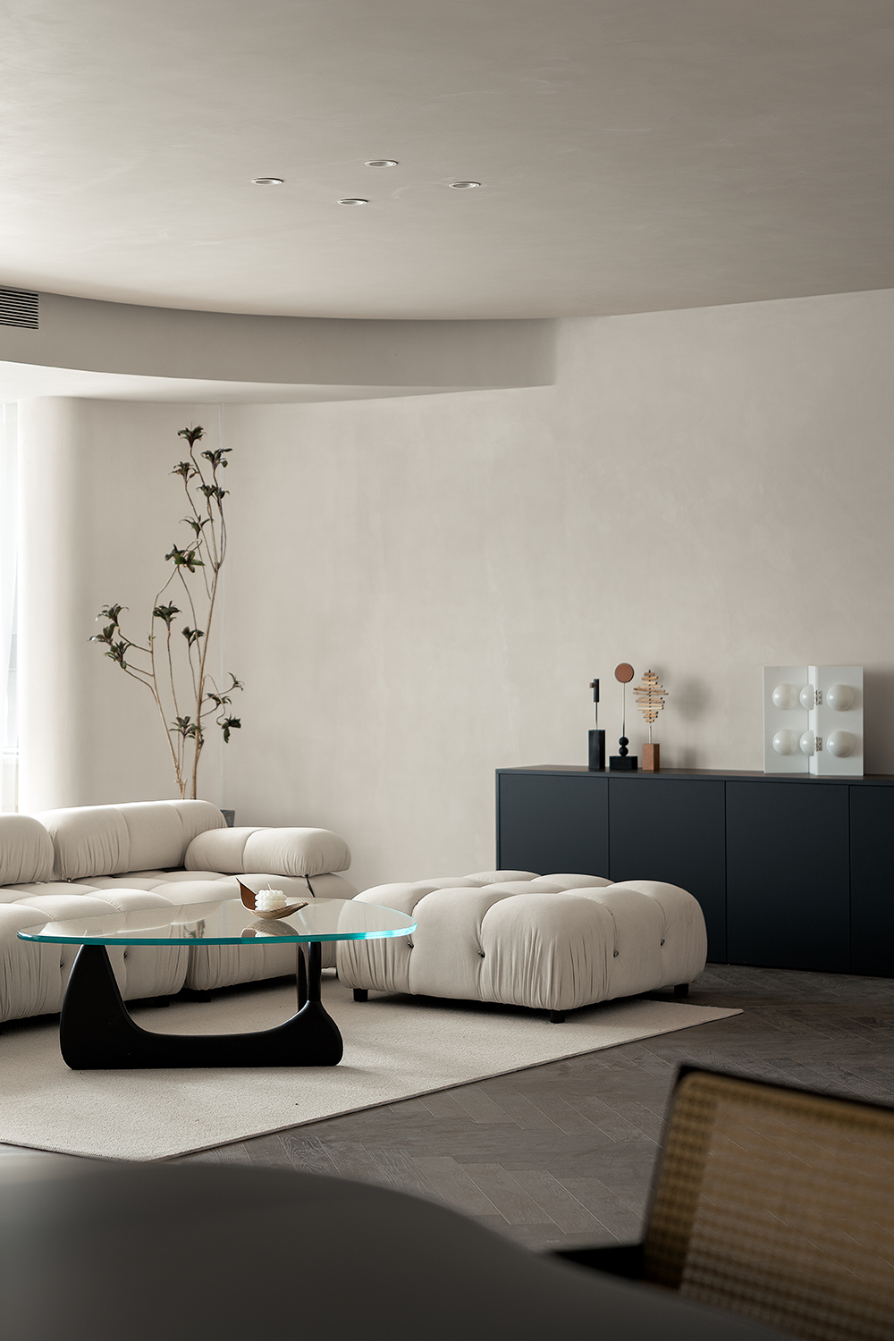 安徽合肥庐月湾 140㎡极简私宅丨中国合肥丨量子空间设计-7