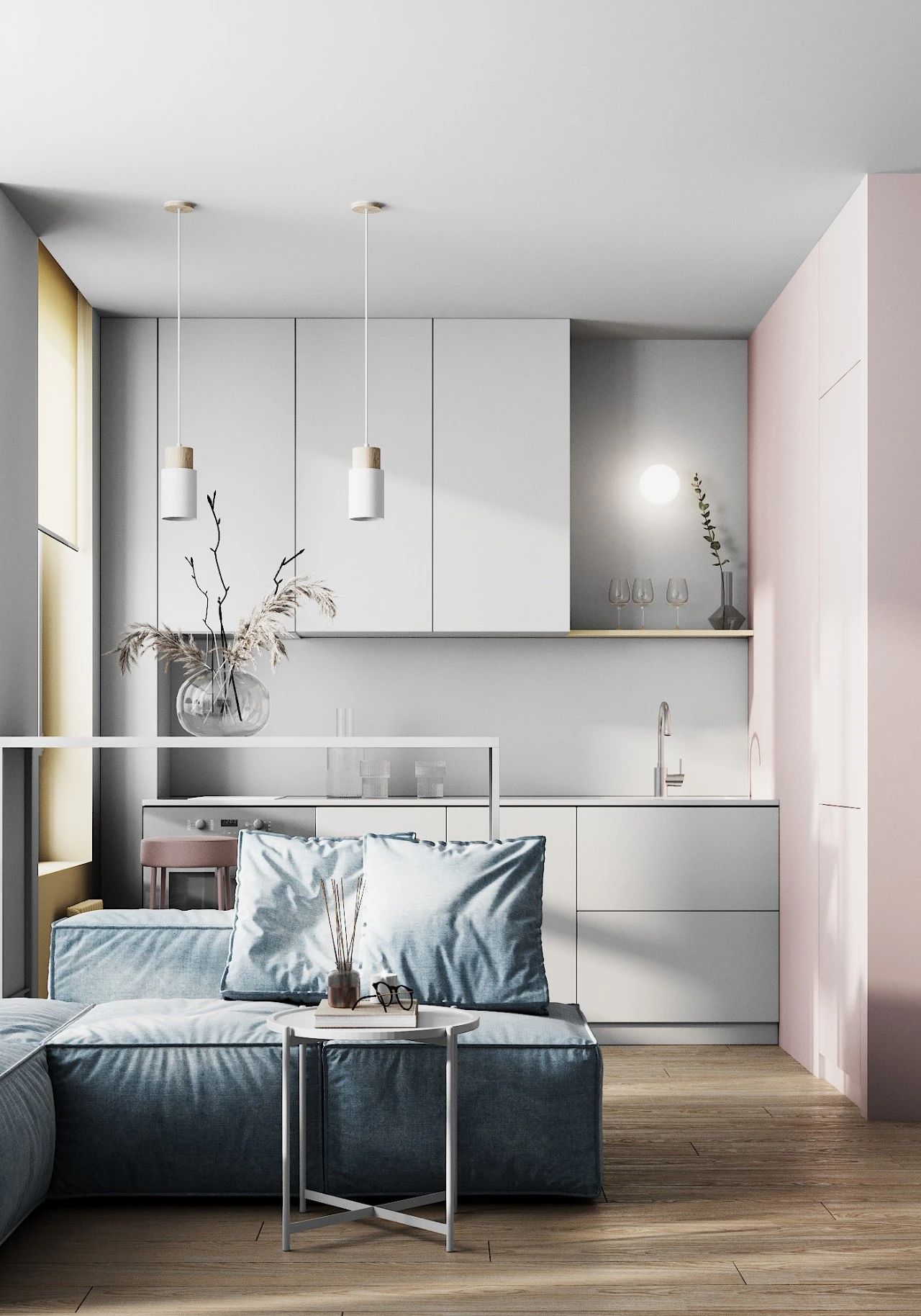 气质非凡的 80㎡空间设计丨Olga Bondar-77