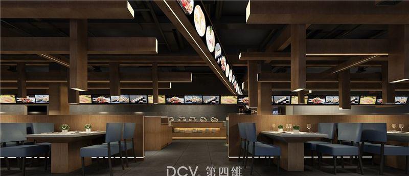 安康市味自在复合自助餐厅室内设计-17