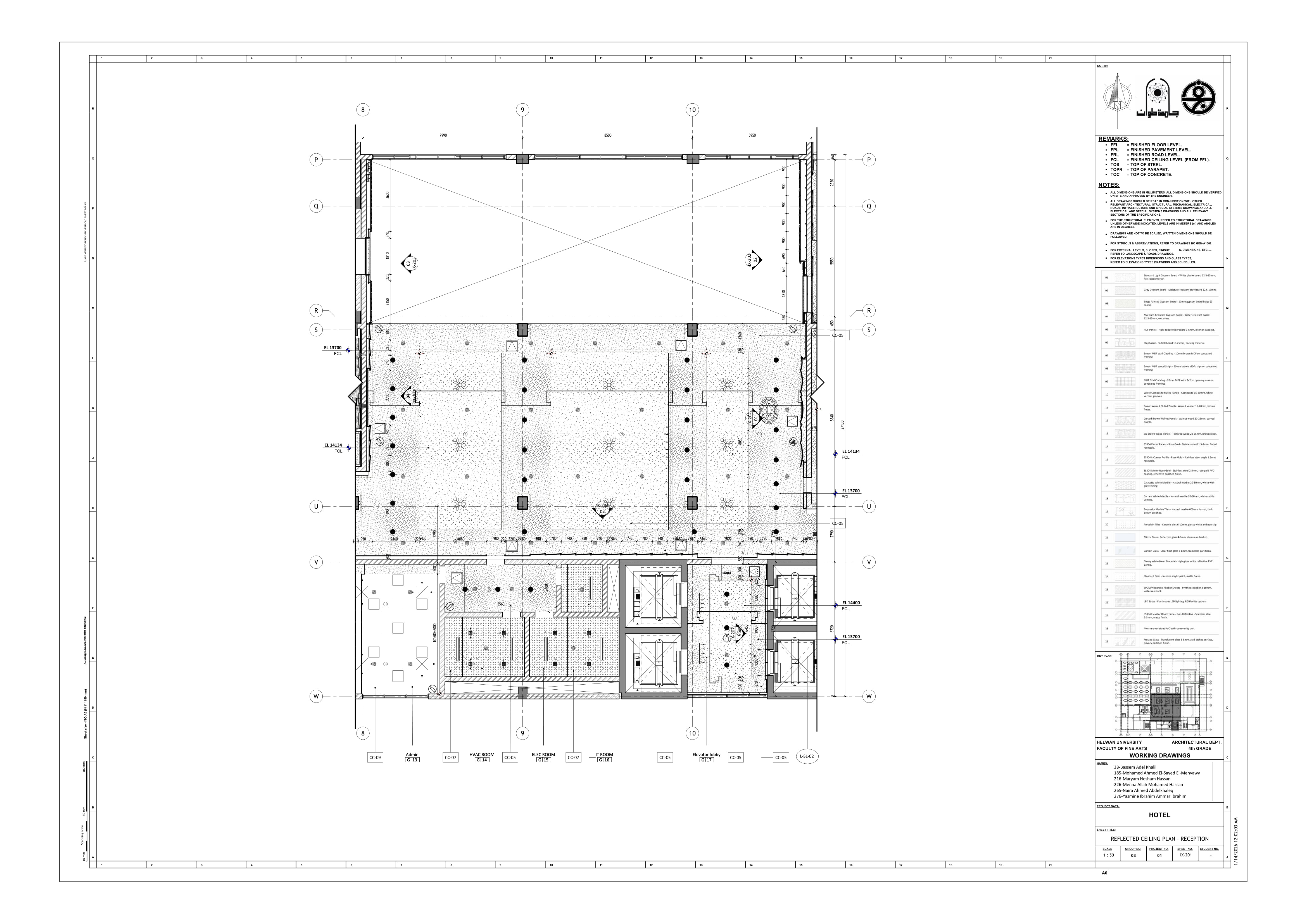 Blue Hotel | 3-Star Hotel Working Drawings-70