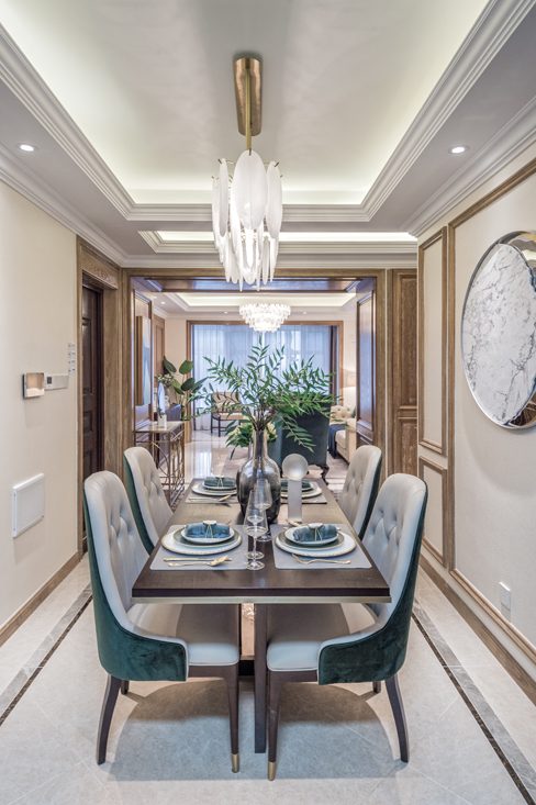 麗山国际六期样板房 | 现代中式 vs 简约美式-2