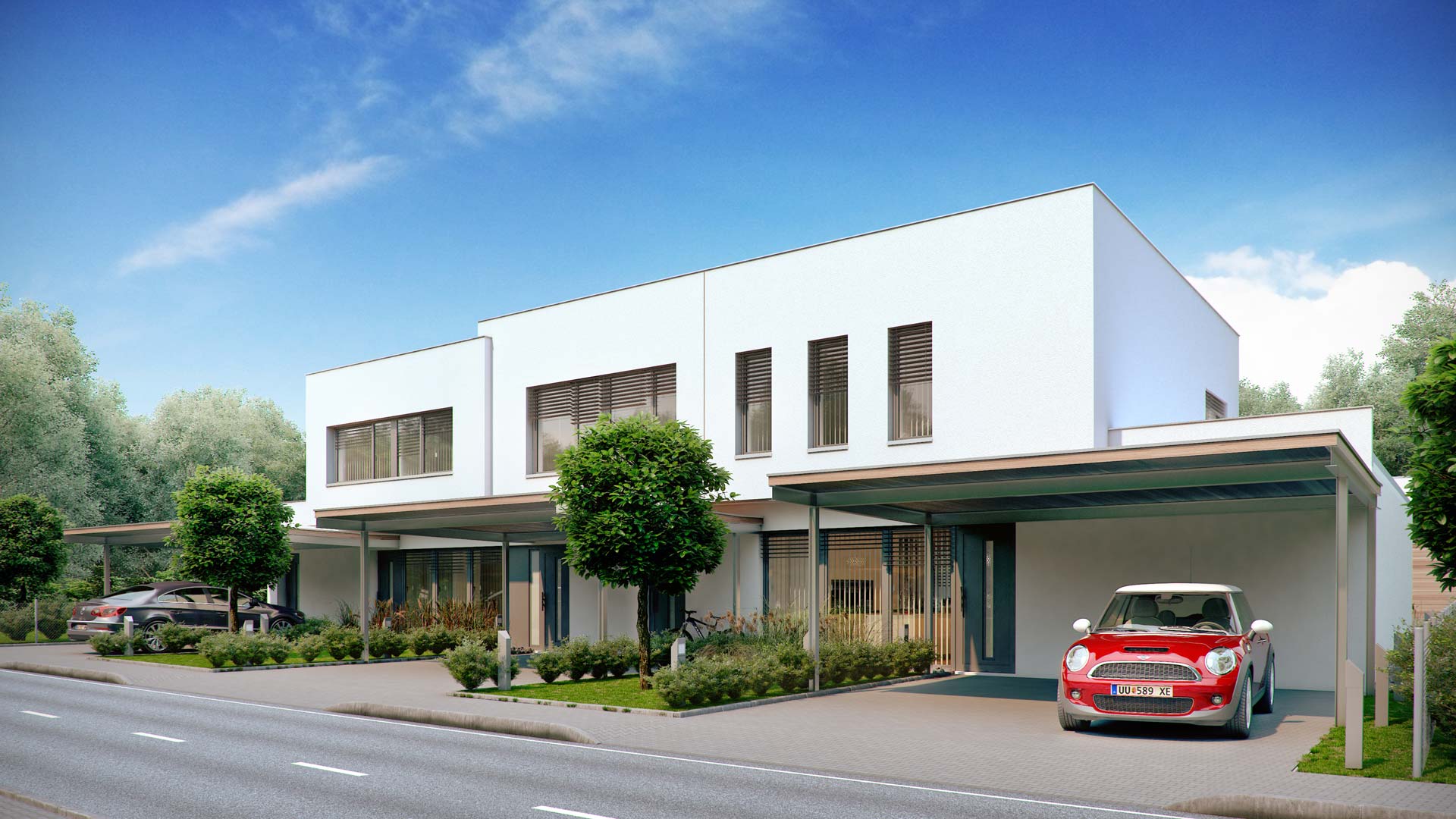 奥地利 Ottensheim 现代多家庭住宅设计-8