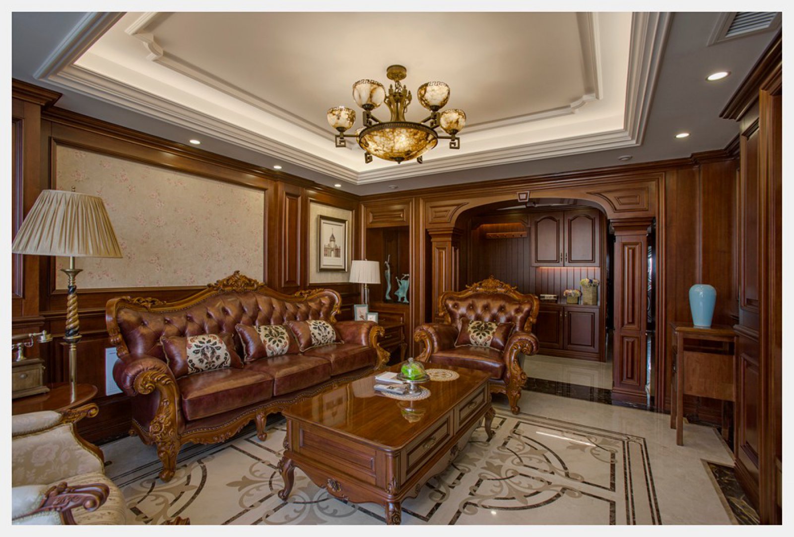 200㎡宁波名仕花园美式新古典住宅设计-2